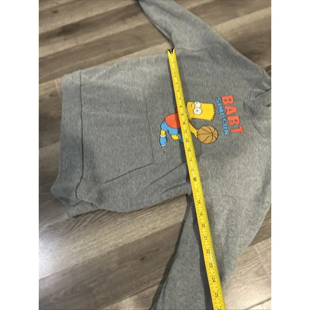Old Navy Bart Simpson Hoodie Sweatshirt Basketball Youth Kids Boys Size XL 14-16
